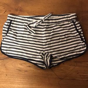 J crew striped cotton shorts